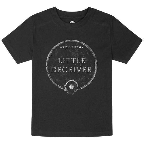 Arch Enemy (Little Deceiver) - Kinder T-Shirt, schwarz, weiß, 140