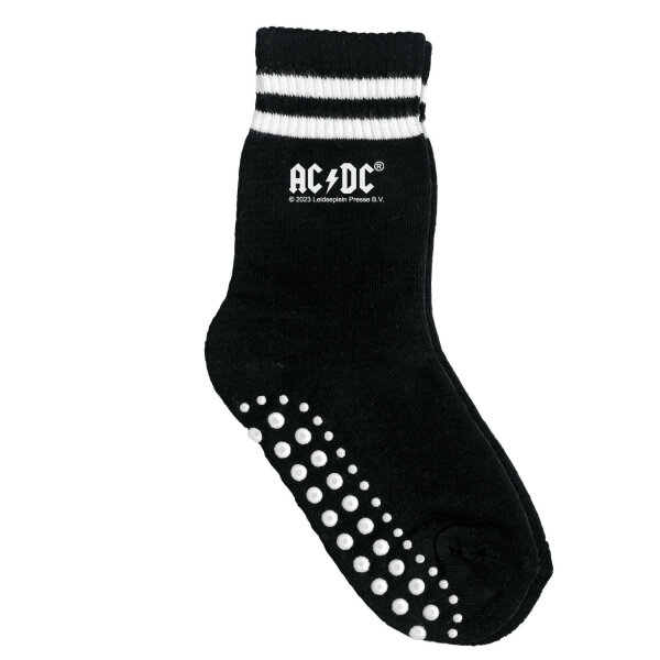 AC/DC (Logo) - Kinder Socken, schwarz, weiß, EU 27-30