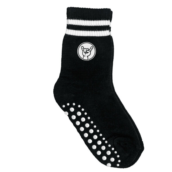 metal kid - Kinder Socken, schwarz, weiß, EU 31-34