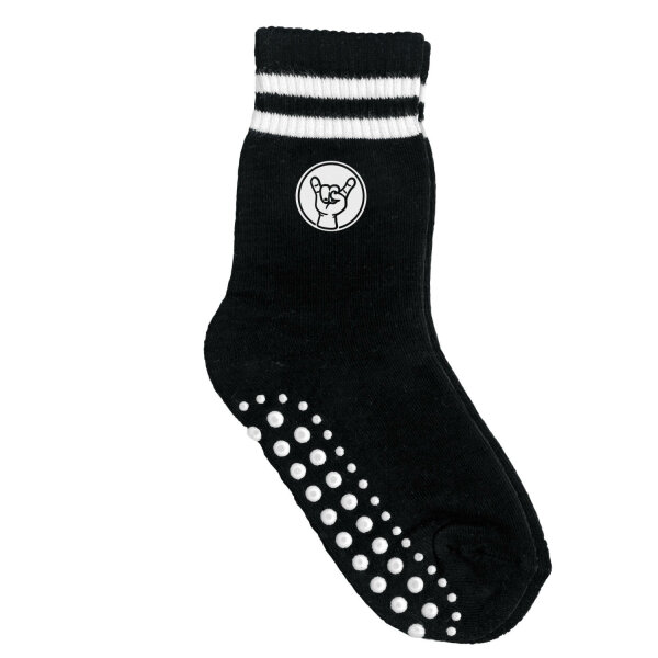 metal kid - Kinder Socken, schwarz, weiß, EU 35-38