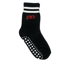 Slayer (Logo) - Kinder Socken - schwarz - rot - EU 15-18
