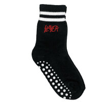 Slayer (Logo) - Kinder Socken - schwarz - rot - EU 19-22
