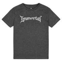 Immortal (Logo) - Kids t-shirt, charcoal, white, 116