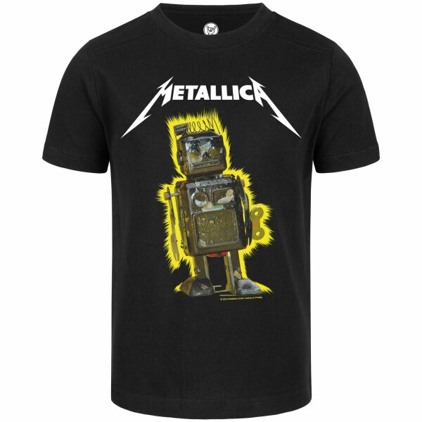 Metallica (Robot Blast) - Kinder T-Shirt, schwarz, mehrfarbig, 152