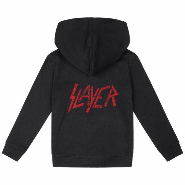 Slayer (Logo) - Kinder Kapuzenjacke, schwarz, rot, 164