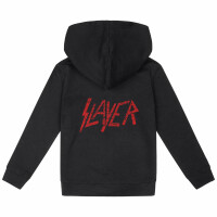 Slayer (Logo) - Kinder Kapuzenjacke, schwarz, rot, 164