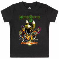 Heavysaurus (Pommesgabel) - Baby T-Shirt, schwarz,...