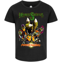 Heavysaurus (Pommesgabel) - Girly Shirt, schwarz, mehrfarbig, 128