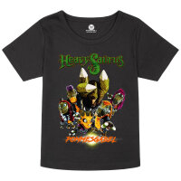 Heavysaurus (Pommesgabel) - Girly Shirt, schwarz, mehrfarbig, 152