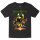 Heavysaurus (Pommesgabel) - Kinder T-Shirt, schwarz, mehrfarbig, 164