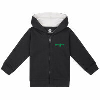 Heavysaurus (Pommesgabel) - Baby zip-hoody, black, multicolour, 68/74