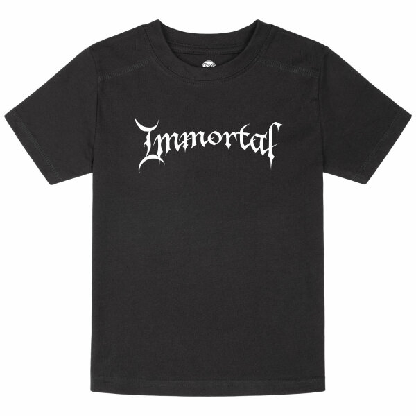 Immortal (Logo) - Kids t-shirt, black, white, 152