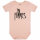 In Flames (Logo) - Baby bodysuit, pale pink, black, 56/62