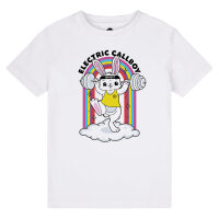 Electric Callboy (Pump It Bunny) - Kinder T-Shirt, weiß, mehrfarbig, 92