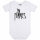 In Flames (Logo) - Baby bodysuit, white, black, 68/74