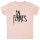 In Flames (Logo) - Baby T-Shirt, hellrosa, schwarz, 56/62