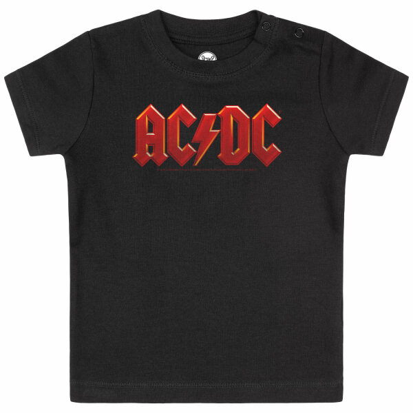 AC/DC (Logo Multi) - Baby T-Shirt, schwarz, mehrfarbig, 56/62