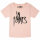 In Flames (Logo) - Girly Shirt, hellrosa, schwarz, 104