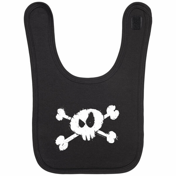 Splashed Skull - Baby bib