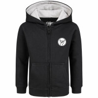 In Flames (Logo) - Kids zip-hoody, black, white, 152