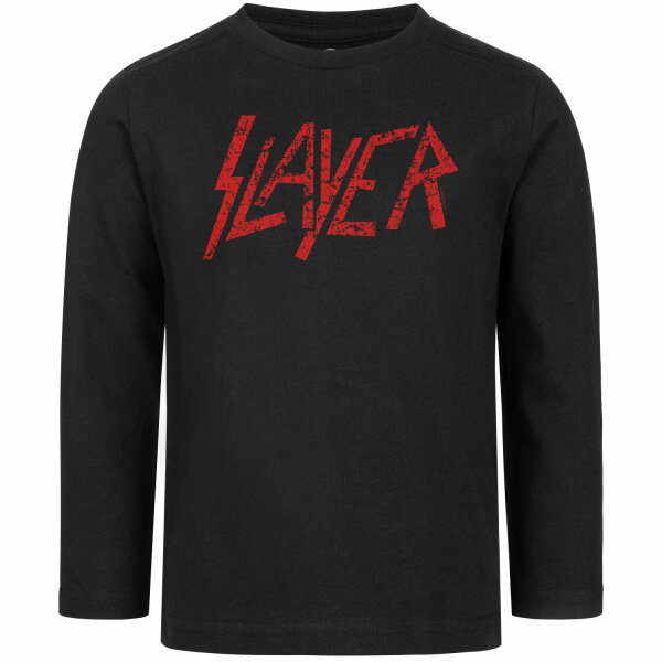 Slayer (Logo) - Kinder Longsleeve, schwarz, rot, 104