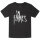 In Flames (Logo) - Kinder T-Shirt, schwarz, weiß, 104