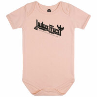 Judas Priest (Logo) - Baby Body - hellrosa - schwarz - 56/62