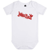 Judas Priest (Logo) - Baby Body - weiß - rot - 56/62