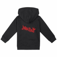 Judas Priest (Logo) - Baby zip-hoody, black, red, 56/62