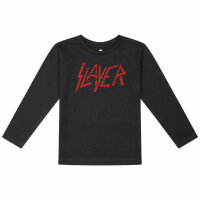 Slayer (Logo) - Kinder Longsleeve, schwarz, rot, 92