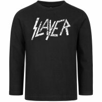 Slayer (Logo) - Kids longsleeve - black - white - 104
