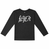 Slayer (Logo) - Kids longsleeve, black, white, 104