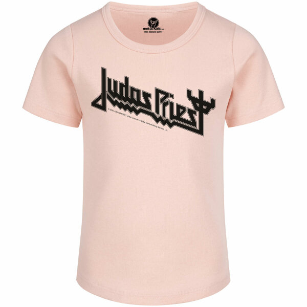 Judas Priest (Logo) - Girly shirt, pale pink, black, 104