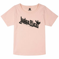 Judas Priest (Logo) - Girly Shirt, hellrosa, schwarz, 104
