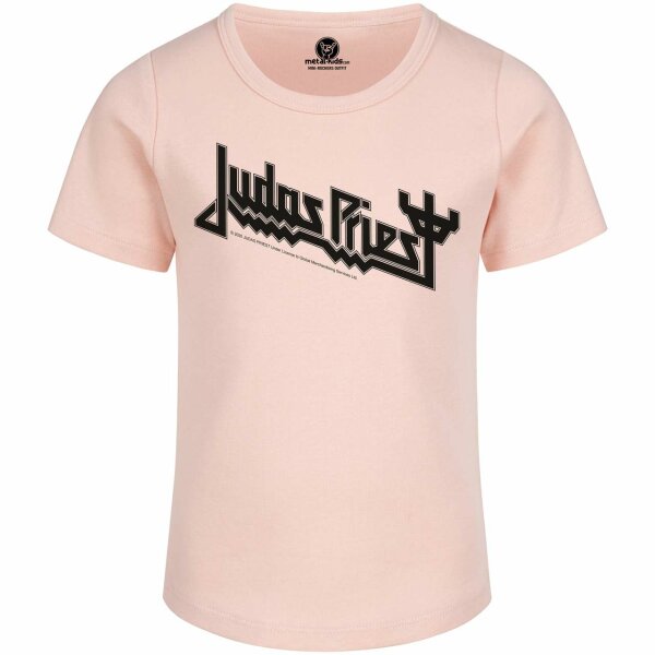 Judas Priest (Logo) - Girly Shirt, hellrosa, schwarz, 128