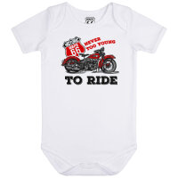 Route 66 (Never too young to ride) - Baby bodysuit,...