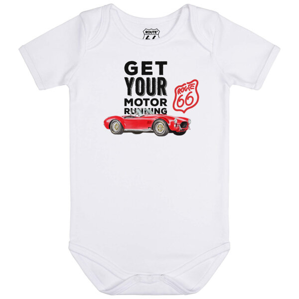 Route 66 (Get your Motor Running) - Baby Body, weiß, mehrfarbig, 80/86