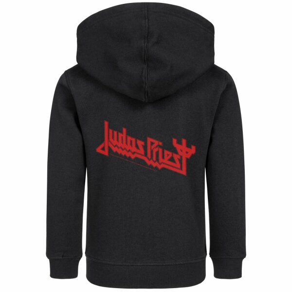 Judas Priest (Logo) - Kids zip-hoody, black, red, 152