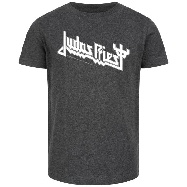Judas Priest (Logo) - Kinder T-Shirt, charcoal, weiß, 104