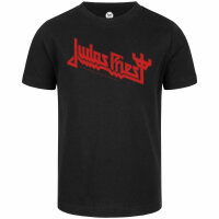Judas Priest (Logo) - Kinder T-Shirt - schwarz - rot - 116
