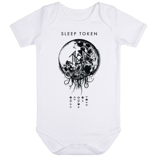 Sleep Token (Back to Eden) - Baby bodysuit, white, black, 56/62