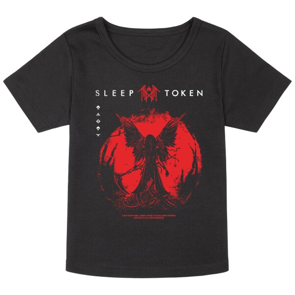 Sleep Token (Red Reaper Angel) - Girly shirt, black, multicolour, 128