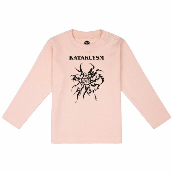 Kataklysm (Logo/Tribal) - Baby Longsleeve, hellrosa, schwarz, 56/62