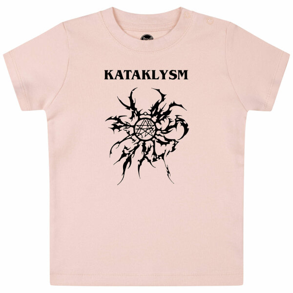 Kataklysm (Logo/Tribal) - Baby T-Shirt, hellrosa, schwarz, 56/62