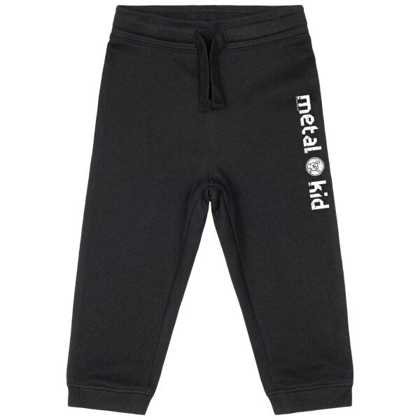 metal kid - Baby sweatpants, black, white, 68/74