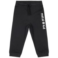 metal kid - Baby sweatpants, black, white, 68/74