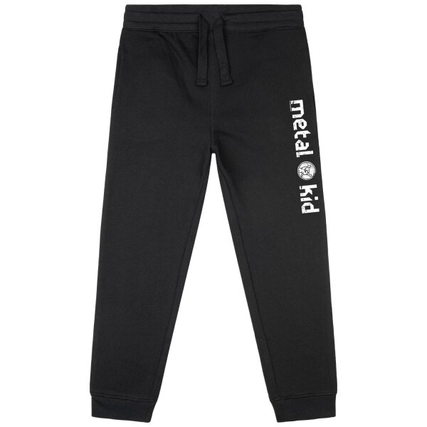 metal kid - Kids sweatpants, black, white, 116