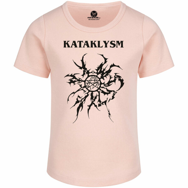 Kataklysm (Logo/Tribal) - Girly Shirt, hellrosa, schwarz, 104