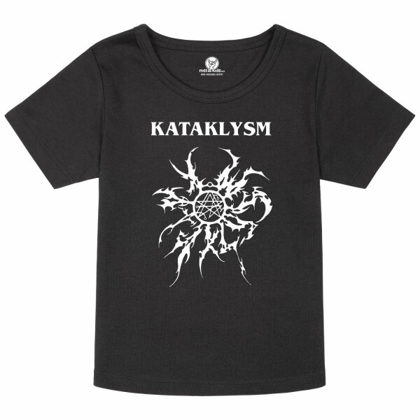 Kataklysm (Logo/Tribal) - Girly Shirt, schwarz, weiß, 92