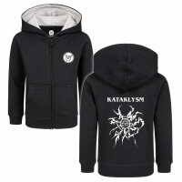 Kataklysm (Logo/Tribal) - Kids zip-hoody, black, white, 104